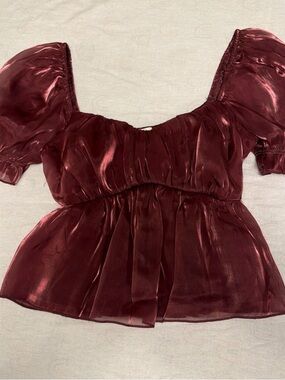 Thirty/Thirty L.A. Women's XS Satin Burgundy Tank Top